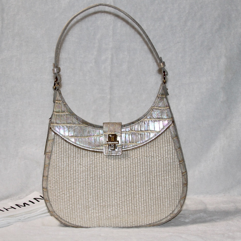 NWT BRAHMIN Fallon Tiramisu Manava Shoulder Bag Tote Bag